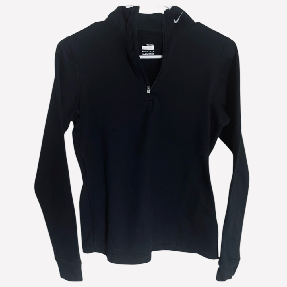 Nike Fit DRY Women’s MD Long Sleeve 1/4 Zipper Black